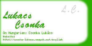 lukacs csonka business card